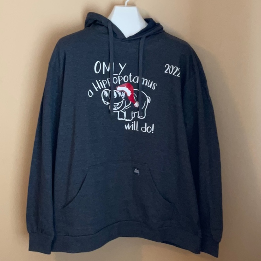 Real Work Size XXL Dark Grey Hoodie